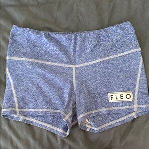 Fleo Heathered Blue Athletic Shorts